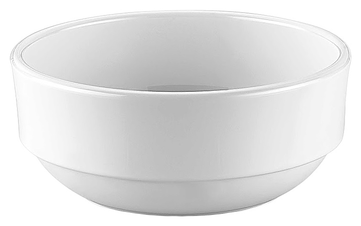 Бульонница Gastroplast 79990 430 мл d=12 см h=5,2 см (поликарбонат) штабелируемая белая