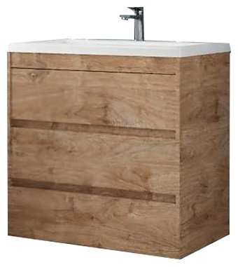 Тумба под раковину Art&Max Family-M-750-3C-PIA-HG 75 см, дуб харбор золотой