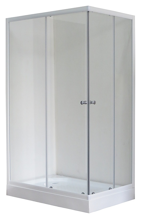 Уголок душевой Royal Bath RB 8120HP-T-L 120х80х200 см, прозрачное, белый профиль, левый