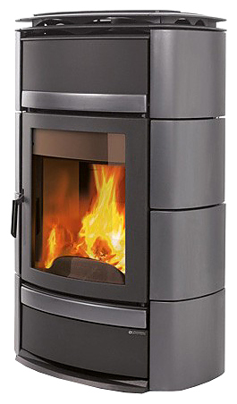 Дровяная печь-камин La Nordica Norma S Idro D.S.A. титан