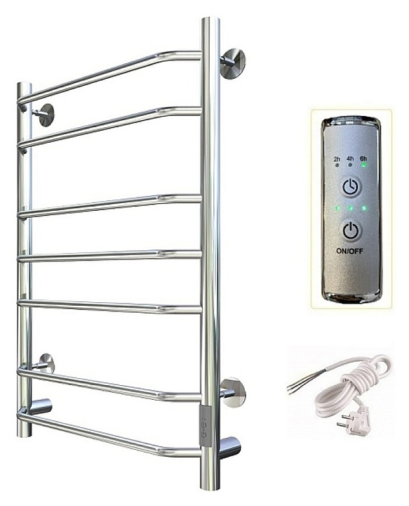 Полотенцесушитель электрический Тругор Браво Пэк сп 3 80х50 см, хром
