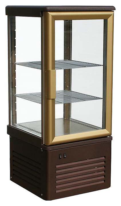 Витрина кондитерская Carboma D4 VM 120-1 (R120C, коричнево-золотой)
