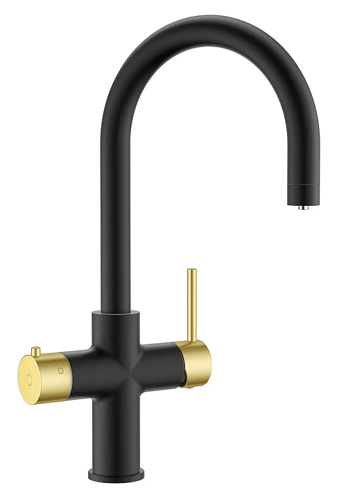 Система мгновенного кипячения воды 4 в 1 ArtisanTech Aquahot Milan BMG (матовый черный/золото)