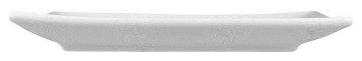 Тарелка P.L. Proff Cuisine F0007-10 25х25 см h=2,6 см (фарфор) квадратная белая