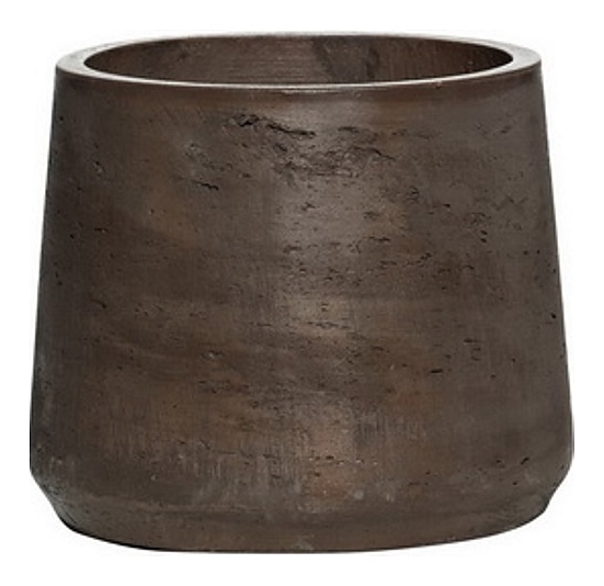 Кашпо Pottery Pots Patt (13,5х11 см) Basic, темно-коричневое