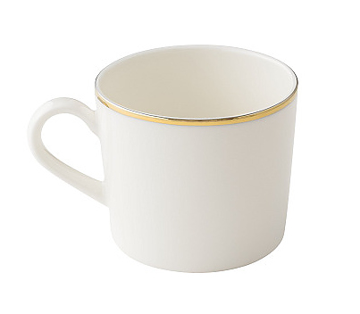 Чашка чайная Bonna Золотая линия Нит 75507 230 мл d 93 мм h 69 мм белый