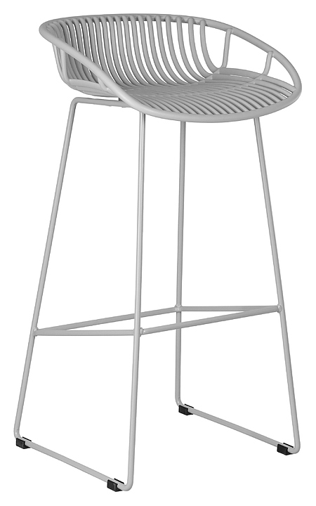 Стул барный DOBRIN 775APP-LMZL FRANK (светло-серый)