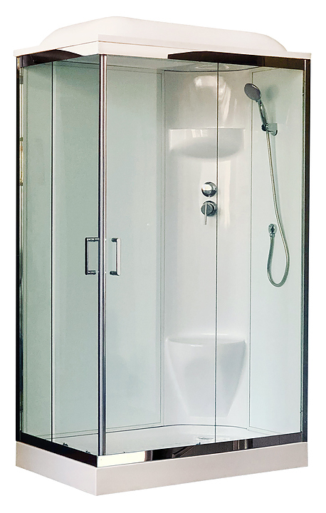 Душевая кабина Royal Bath RB8120HP6-WT-CH-R правая 120х80 см