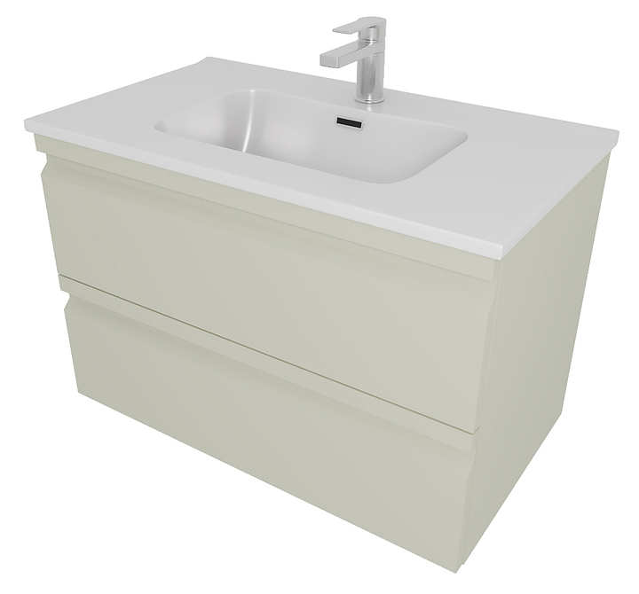 Тумба под раковину Aquatek Вега AQ77080-GS 80 см, шалфей зеленый