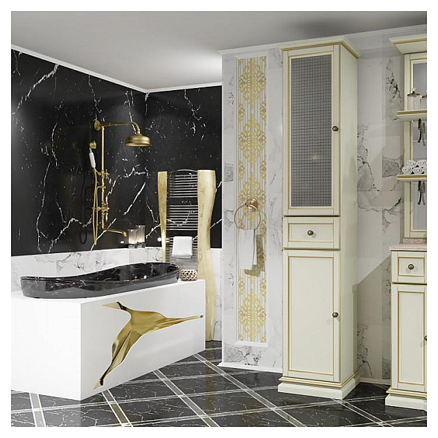 Шкаф-пенал OPADIRIS Корсо Оро 00-00000618, левый, слоновая кость