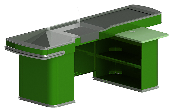 Кассовый бокс Commerce Renessance Супернеру 2490 см, наклонный накопитель