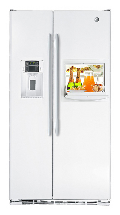 Холодильник Side-by-Side General Electric GSE28VHBTWW белый