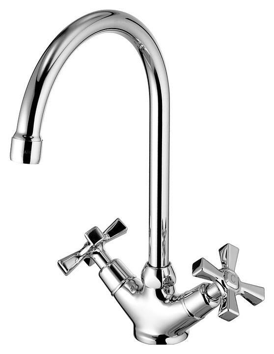 Смеситель для кухни LEMARK Benefit LM2505C с высоким поворотным изливом, хром