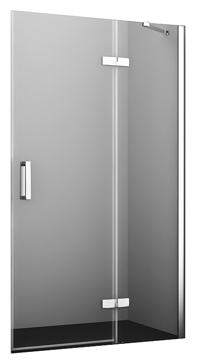 Дверь душевая Wasserkraft Aller 10H05RWHITE 120х200 см, правая, в нишу, распашная, серебристый профиль