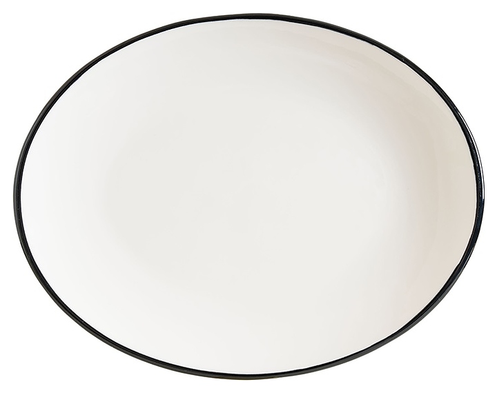 Блюдо сервировочное Bonna Linea LNEBLMOV25OV 25х19 см (фарфор) овальное черное