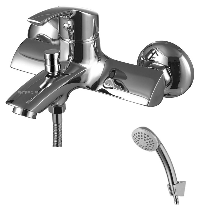 Смеситель для ванны и душа LEMARK plus Strike LM1102C с коротким изливом, хром