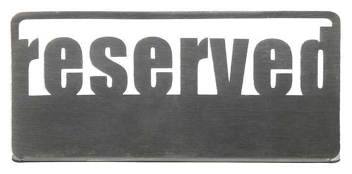 Табличка настольная Luxstahl Reserved 1