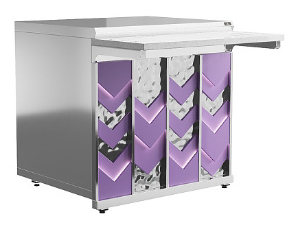 Прилавок нейтральный Luxstahl ПН-900 Premium Vector (Вектор)