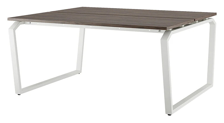 Стол офисный КОБОР TB/2-160/160 white/charlston