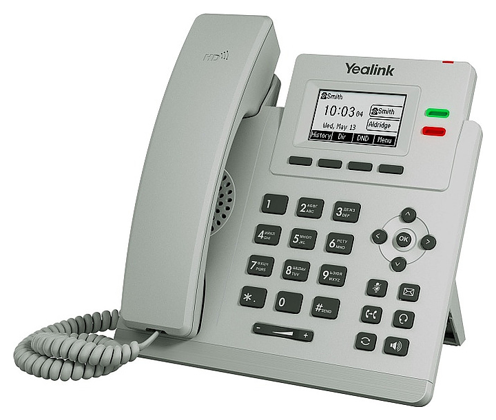 IP-телефон настольный Yealink SIP-T31P светло-серый (Light Gray)