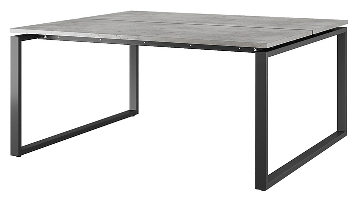 Стол офисный КОБОР O1/2-160/160 black/chicago