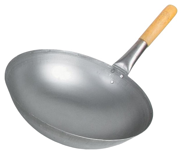 Сковорода-вок P.L. Proff Cuisine JQ-OT624M d=35 см (с деревянной рукояткой, углеродистая сталь)