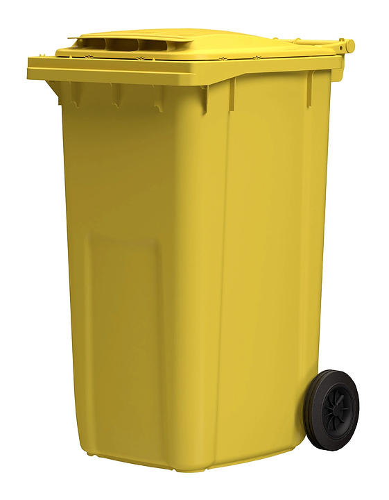 Контейнер для мусора iPlast 34.C29 240 л желтый