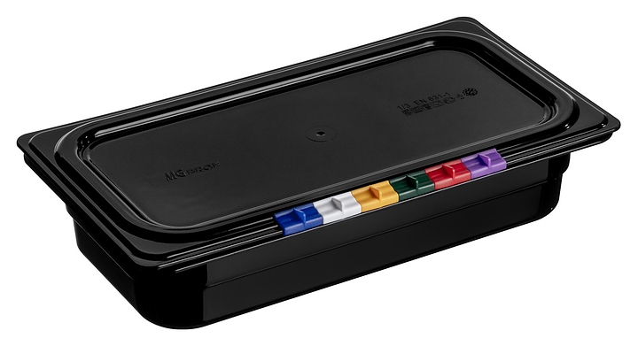 Гастроемкость MGprof 79750 GN 1/3-65 (325х176х65) 2,4 л (полипропилен) с крышкой черная