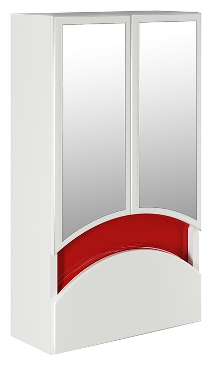 Шкаф зеркальный Mixline Радуга-46 46х80 см красный