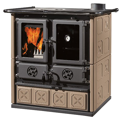 Отопительно-варочная печь La Nordica Rosetta Maiolica (тортора)