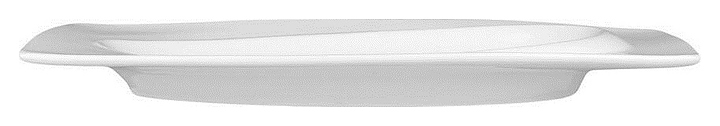 Блюдо сервировочное P.L. Proff Cuisine F1087-8 Asymmetry 20,2х12,4 см h=1,9 см (фарфор) прямоугольное белое
