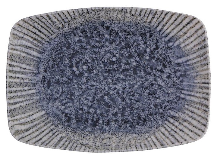 Блюдо прямоугольное Porland Iris Blue 118432 320х230 мм