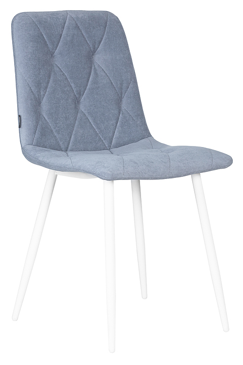 Стул обеденный DOBRIN 006 CHILLY ROMBO (серо-голубой, белый)