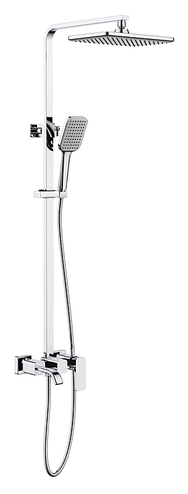 Душевая стойка TIMO Selene SX-1013/00 с прямоугольной верхней душевой лейкой 
