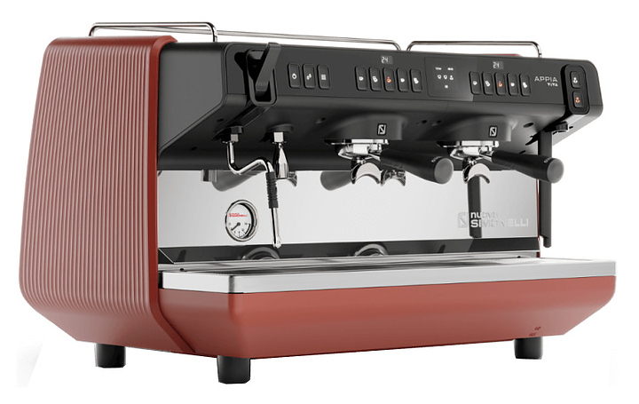 Кофемашина Nuova Simonelli Appia Viva 2Gr автомат красная