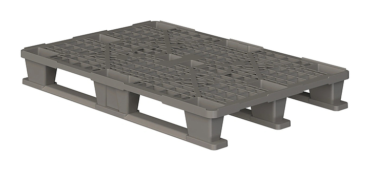 Паллет iPlast 1200x800x150 мм перфорированный, серый