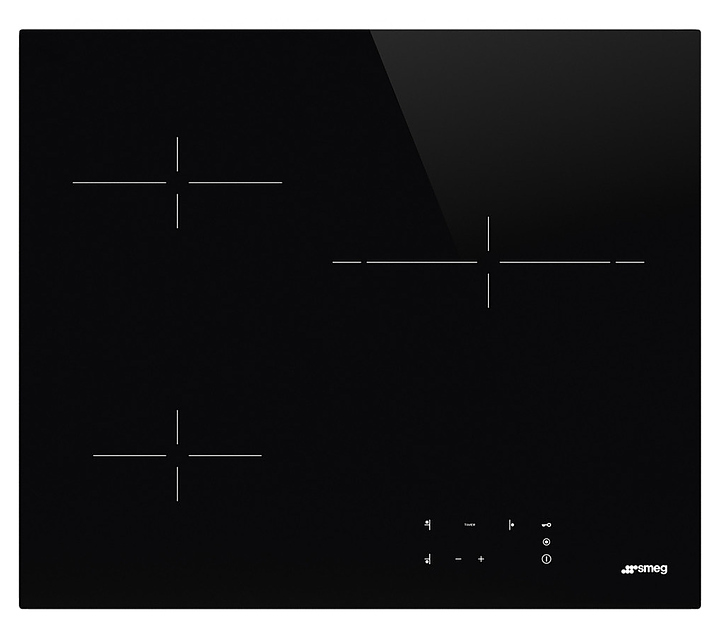 Варочная панель электрическая SMEG SE263TD2 5.4 Квт 600x510х63 мм черный