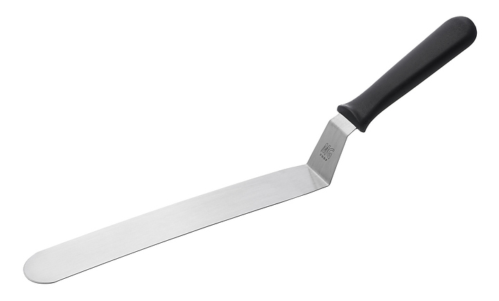 Лопатка кухонная MGprof 80937 41 см 25.4х4 см изогнутая, нержавеющая сталь