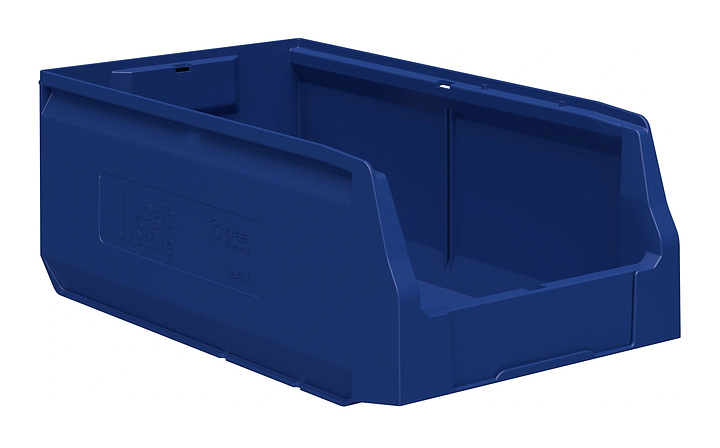Контейнер iPlast Logic Store 400x225x150 мм с отверстиями для перегородок, синий