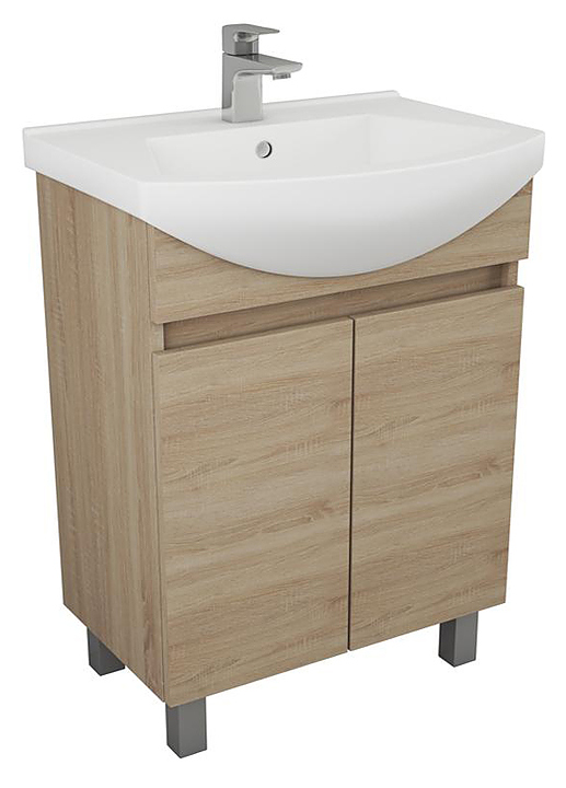 Тумба напольная с раковиной OWL Eland 65 OW29.20.12, дуб сонома