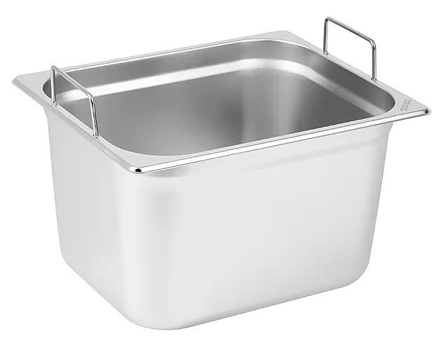 Гастроемкость ProHotel 1/2X20CM-WITH-HANDLE GN 1/2-200 11.3 л (325х265х200 мм) нержавеющая сталь, металлический