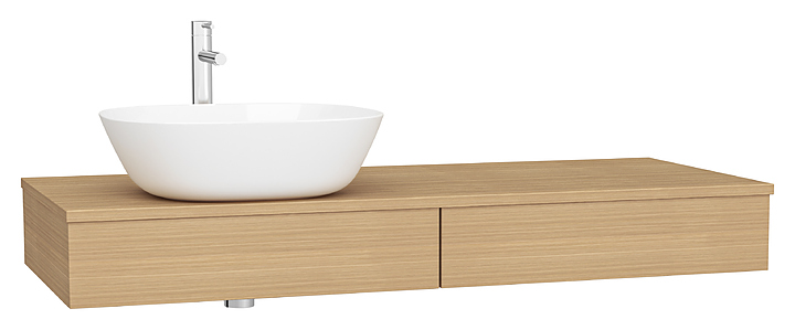 Тумба под раковину Vitra Origin 65681 120 см левая, дуб