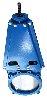 Задвижка шиберная Benarmo 107-6944, PN 0,1 МПа, ДУ 1000, двухсторонняя межфланцевая чугунная, с редуктором под электропривод ISO2 F14