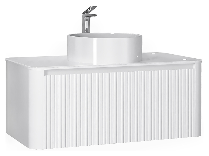 Тумба под раковину Jorno Lumino 100 Lum.01.100/P/W/JR 100 см