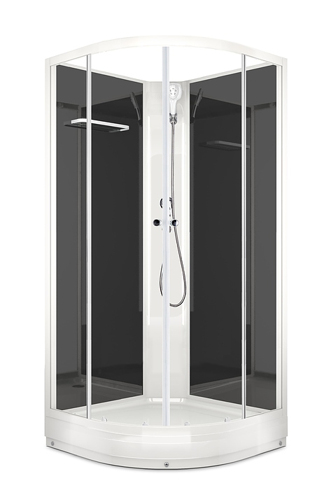 Душевая кабина без крыши Domani-Spa Eco Delight 88 DS01EcD88LBCl00 80х80 см