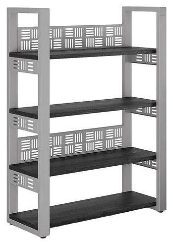 Стеллаж открытый КОБОР SO4-140/36 aluminum/wood