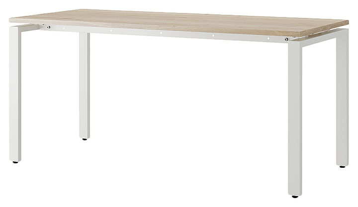 Стол офисный КОБОР P-160/80 white/natural