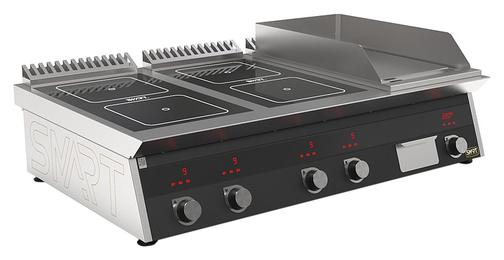 Плита индукционная комбинированная SMART INDUCTION K76-35KPB (с грилем)