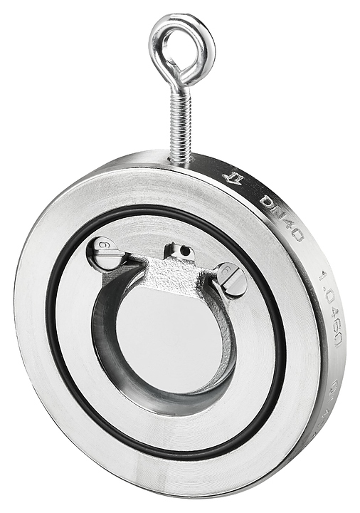 Клапан обратный Oventrop 1072555, ДУ 150, PN 16, «хлопушка», нержавеющая сталь, межфланцевый