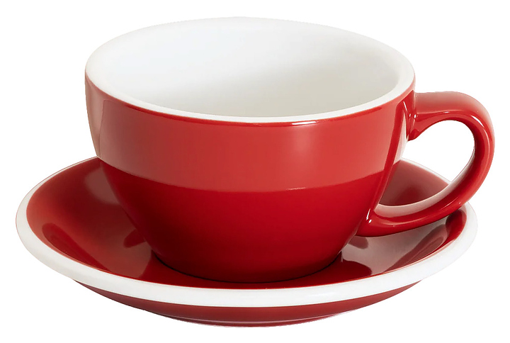 Кофейная пара Loveramics Egg Latte Cup 300-09BRE/10BRE 300 мл, красный (red)